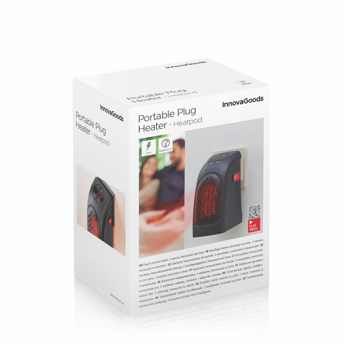 Kaufe Tragbare Mini-Heizung für die Steckdose Heatpod InnovaGoods 400 W bei AWK Flagship um € 33.00