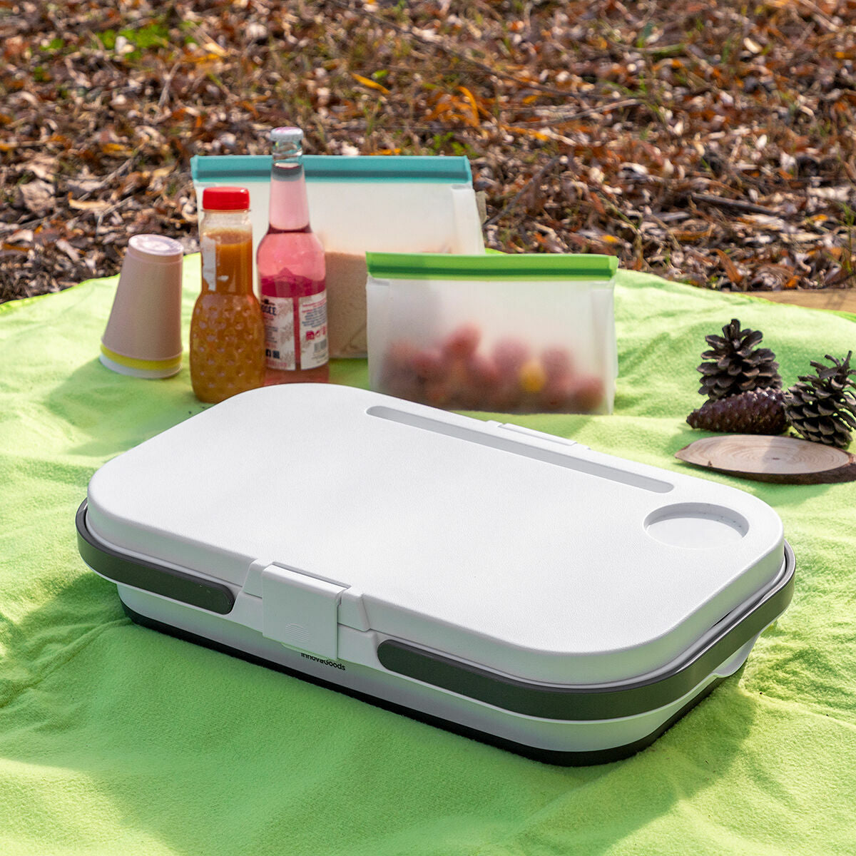 Faltbarer Picknickkorb mit Tisch-Deckel Pickning InnovaGoods - AWK Flagship