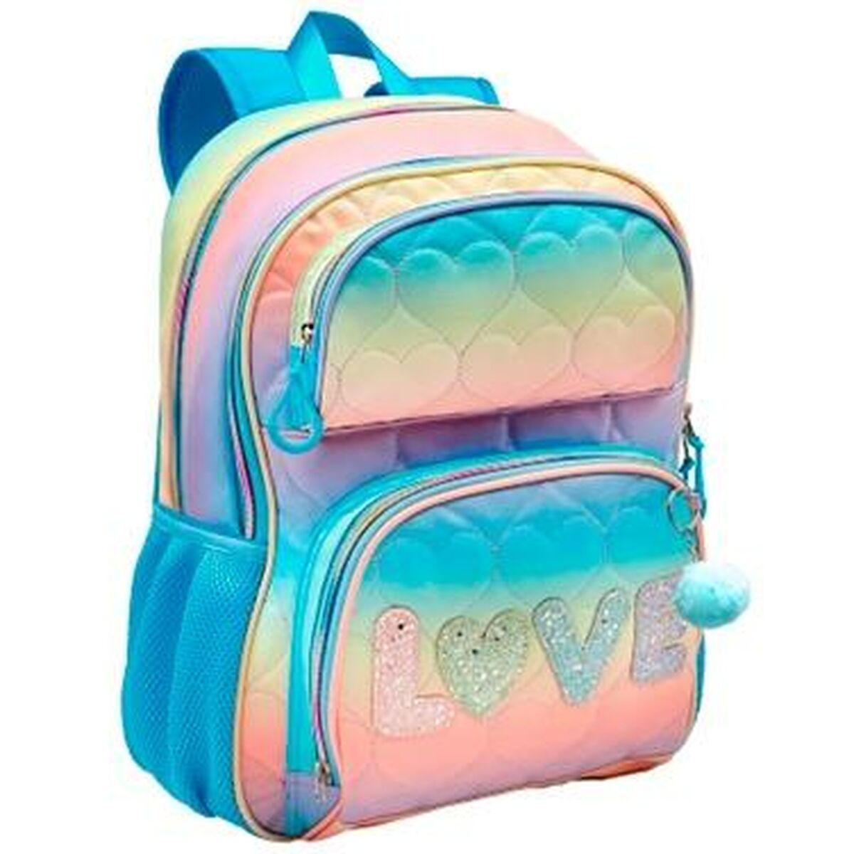 Schulrucksack Blin-Blin Love türkis 42 x 31 x 17 cm - AWK Flagship