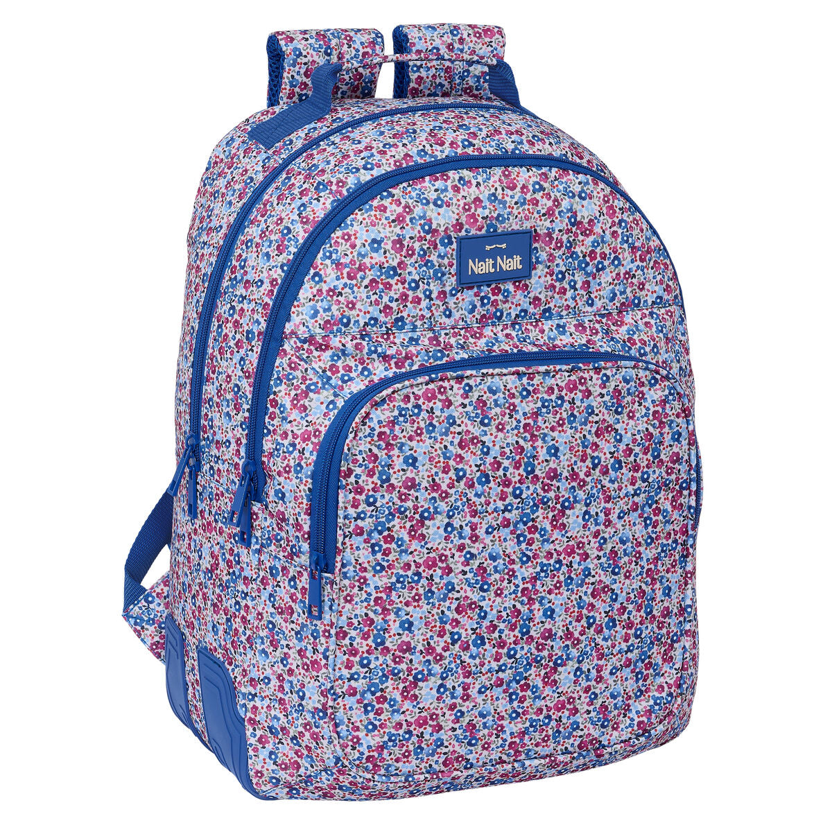 Schulrucksack Nait Nait Flores coimbra azul Blau 32 x 42 x 15 cm - AWK Flagship