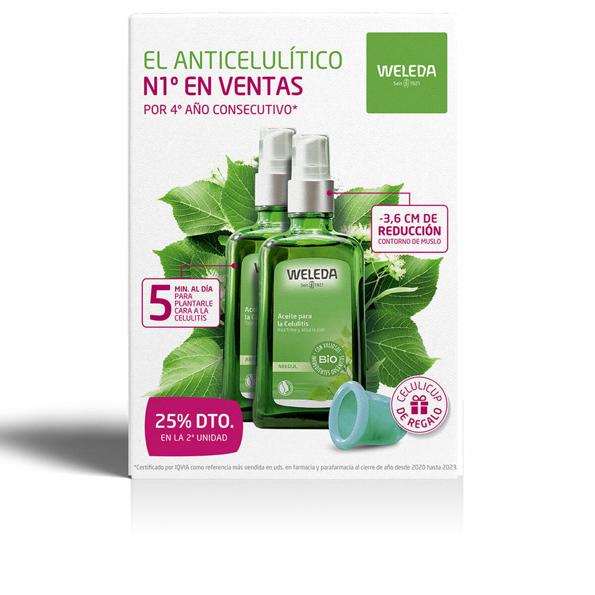 Anti-Cellulite Körperöl Weleda Abedul 100 ml x 2 - AWK Flagship