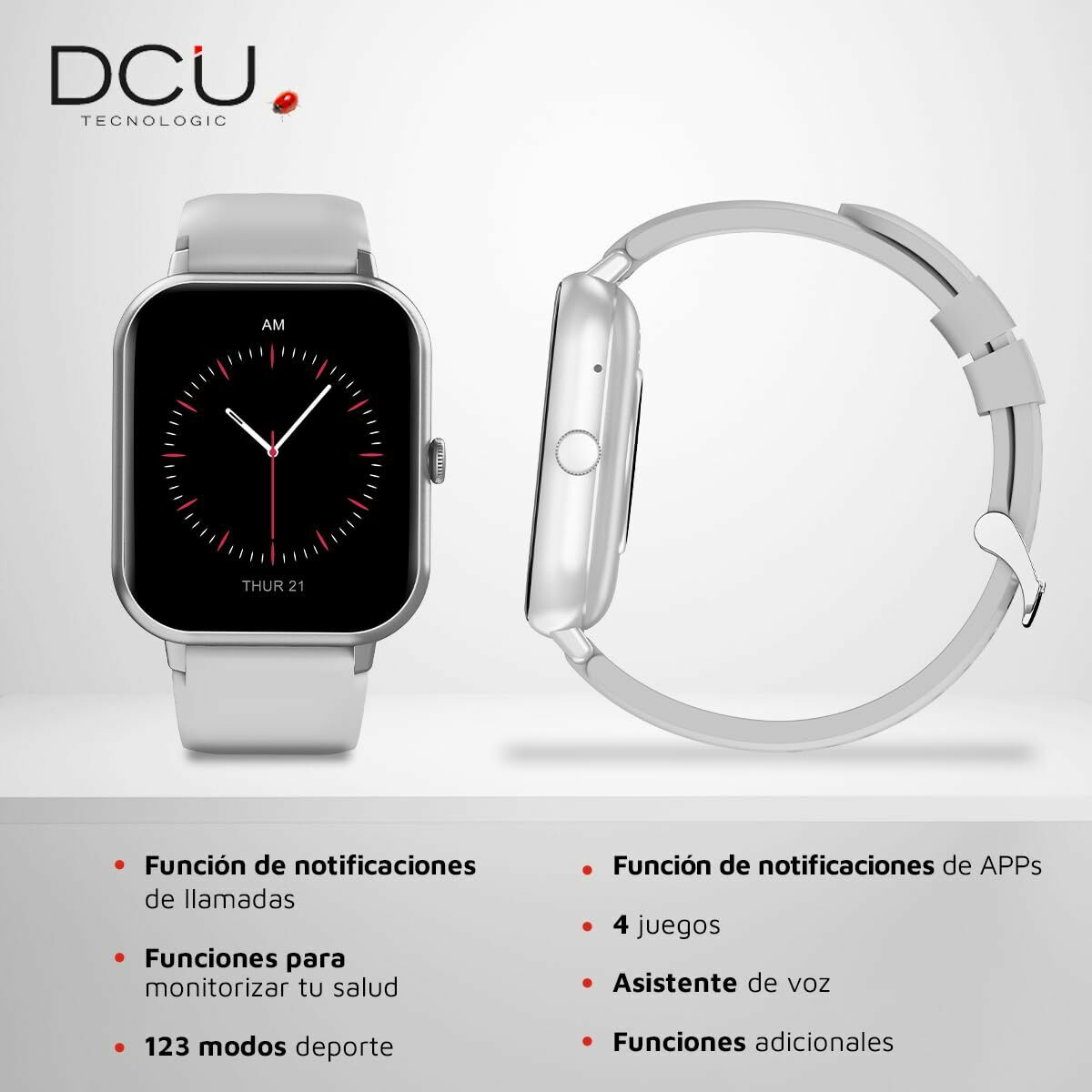 Smartwatch DCU CURVED GLASS PRO 1,83" Grau - AWK Flagship