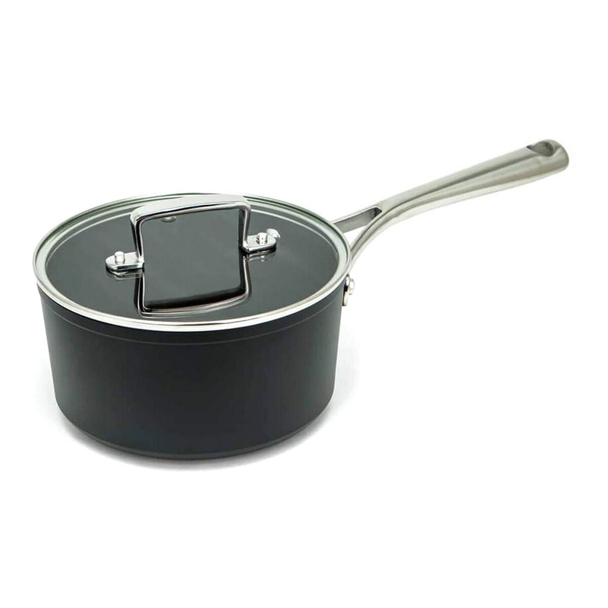 Topf mit Deckel Amercook Schwarz Terrakotta Edelstahl Aluminium Herd (Ø 18 cm) - AWK Flagship