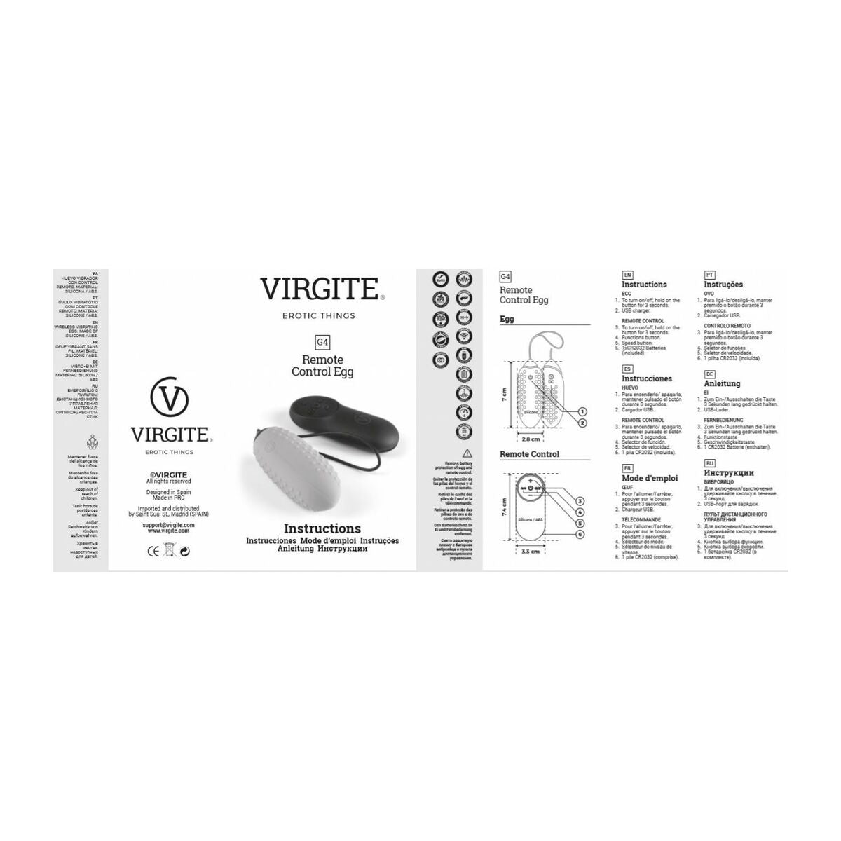 Vibrator Virgite Schwarz - AWK Flagship