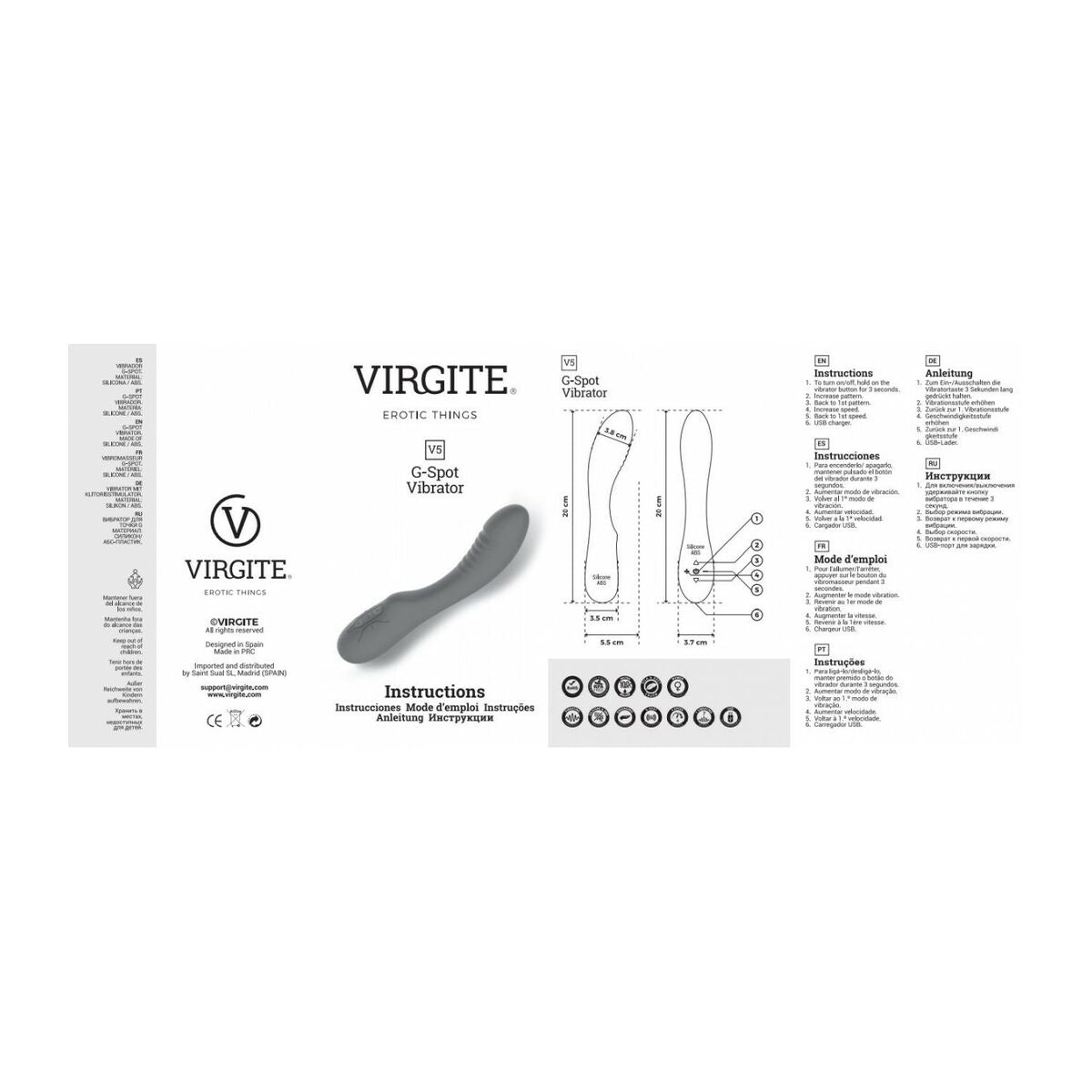 G-Punkt Vibrator Virgite Rosa - AWK Flagship