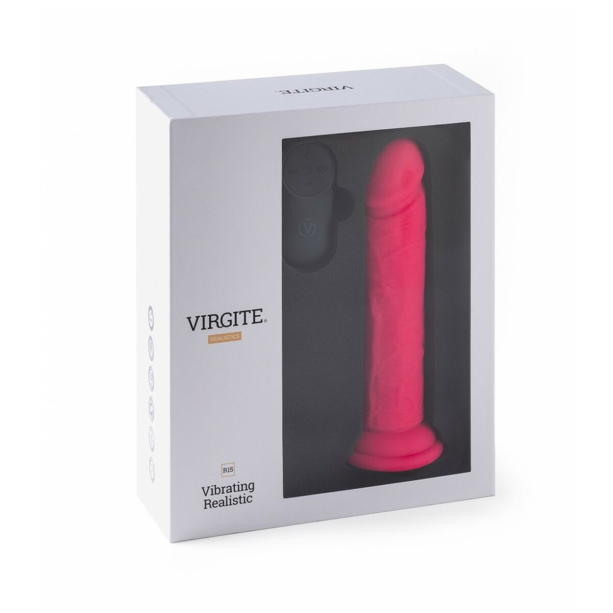 Natürlicher Vibrator Virgite Rosa 16,5 cm - AWK Flagship