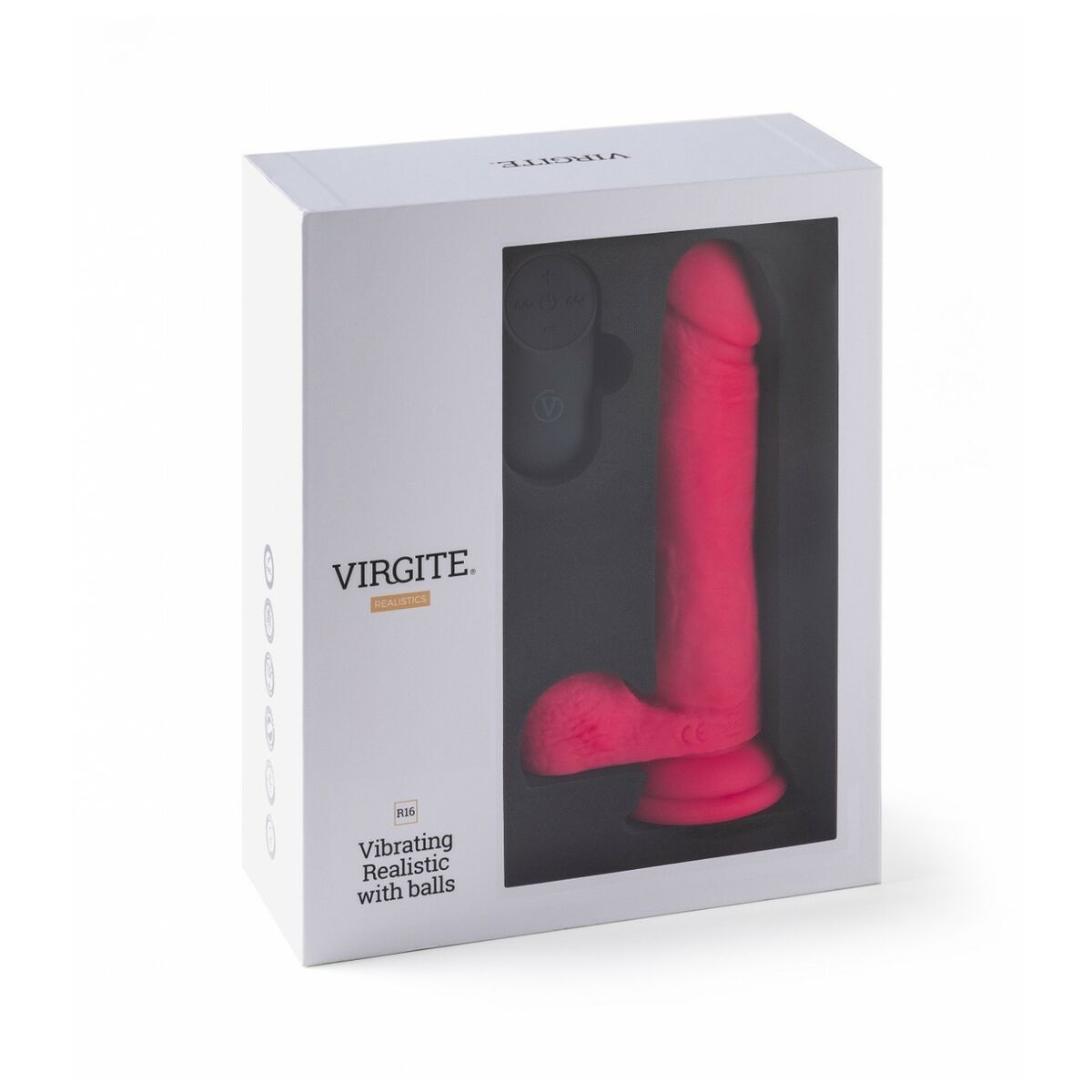 Natürlicher Vibrator Virgite Rosa 16 cm - AWK Flagship