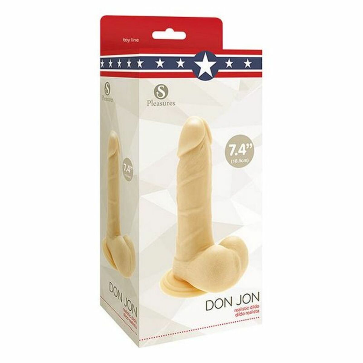 Natürlicher Dildo S Pleasures Don Jon PVC Ø 4,5 cm (15 cm) - AWK Flagship