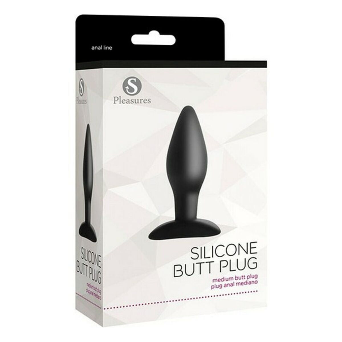 Plug Anal S Pleasures Silikon Schwarz (Ø 4 cm) - AWK Flagship