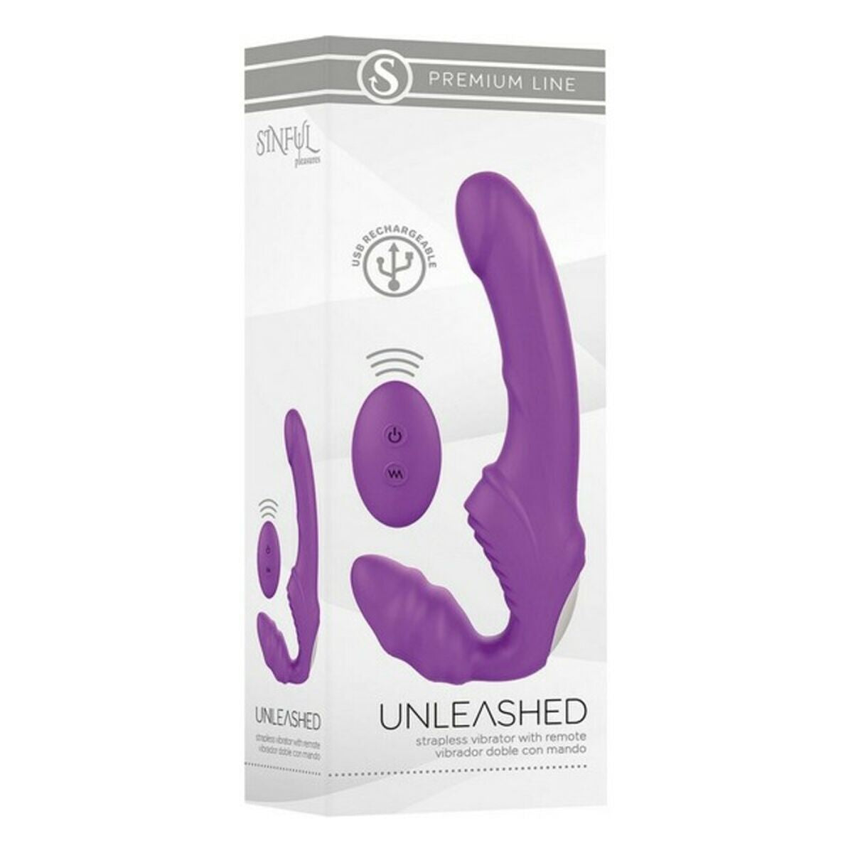 Vibrator S Pleasures Premium Line Unleashed Lila - AWK Flagship