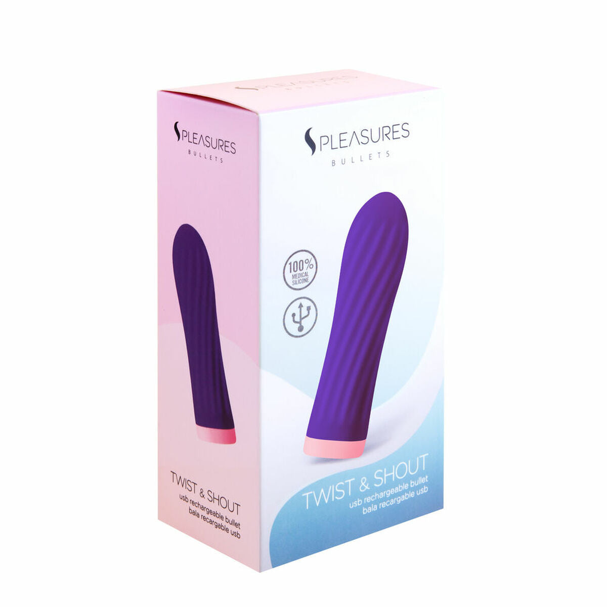 Kugelvibrator S Pleasures Lila (8,5 x 2,5 cm) - AWK Flagship