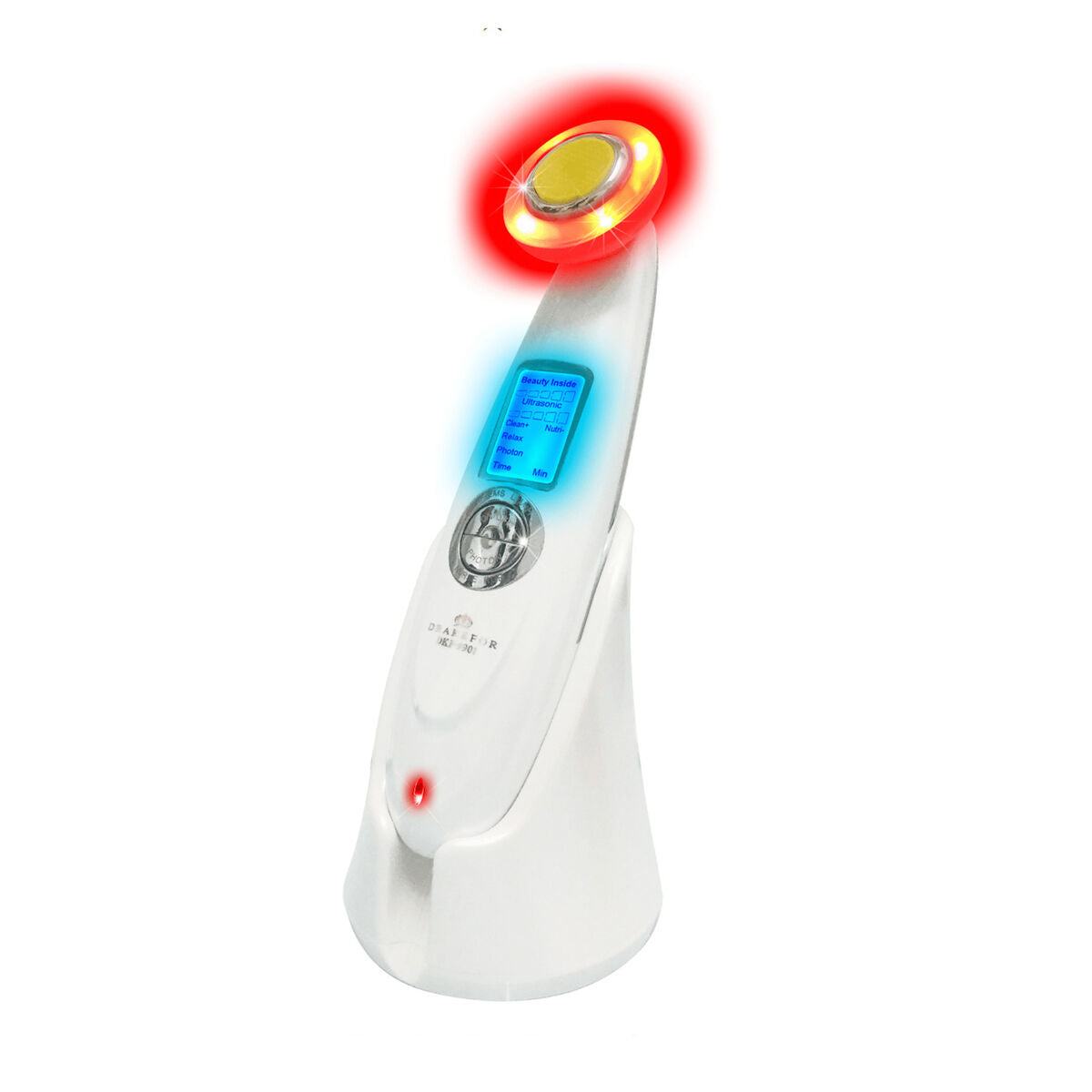 Gesichtsmassagegerät mit Radiofrequenz, Phototherapie und Elektrostimulation Drakefor DKF-9902AURUM Weiß - AWK Flagship