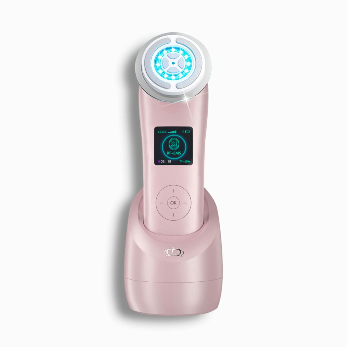 Gesichtsmassagegerät mit Radiofrequenz, Phototherapie und Elektrostimulation Drakefor NANOSKIN EXTREME Rosa - AWK Flagship