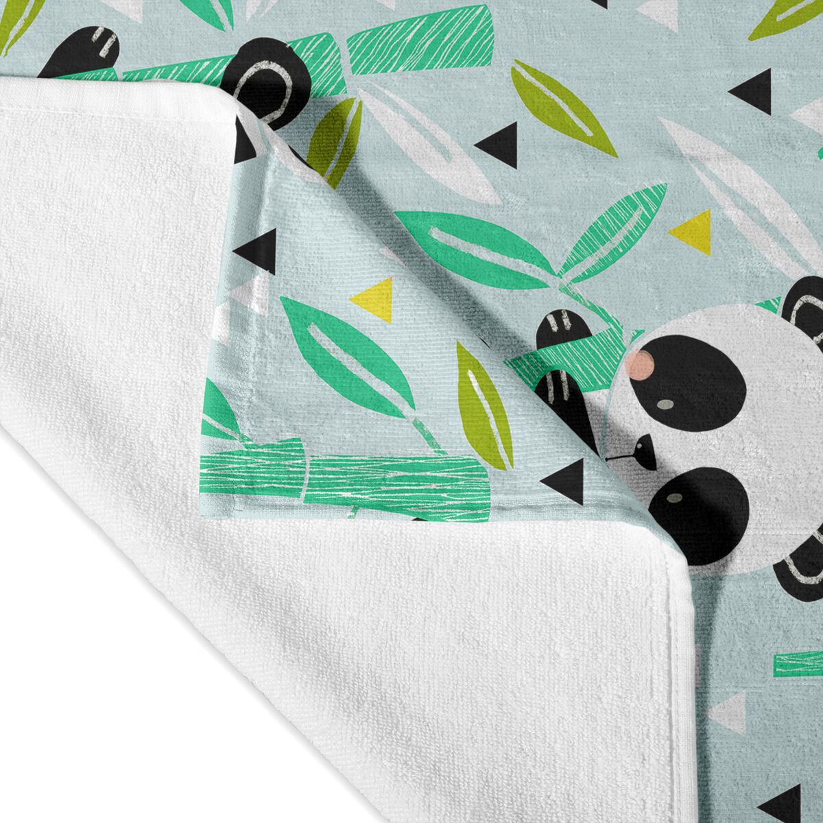 Badetuch HappyFriday Moshi Moshi Panda Garden Blue Bunt 70 x 150 cm - AWK Flagship