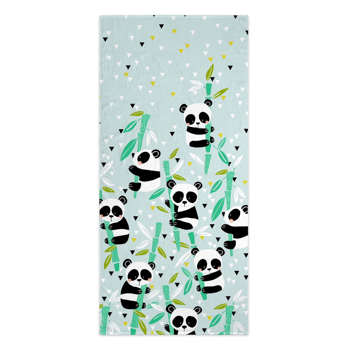 Badetuch HappyFriday Moshi Moshi Panda Garden Blue Bunt 70 x 150 cm - AWK Flagship