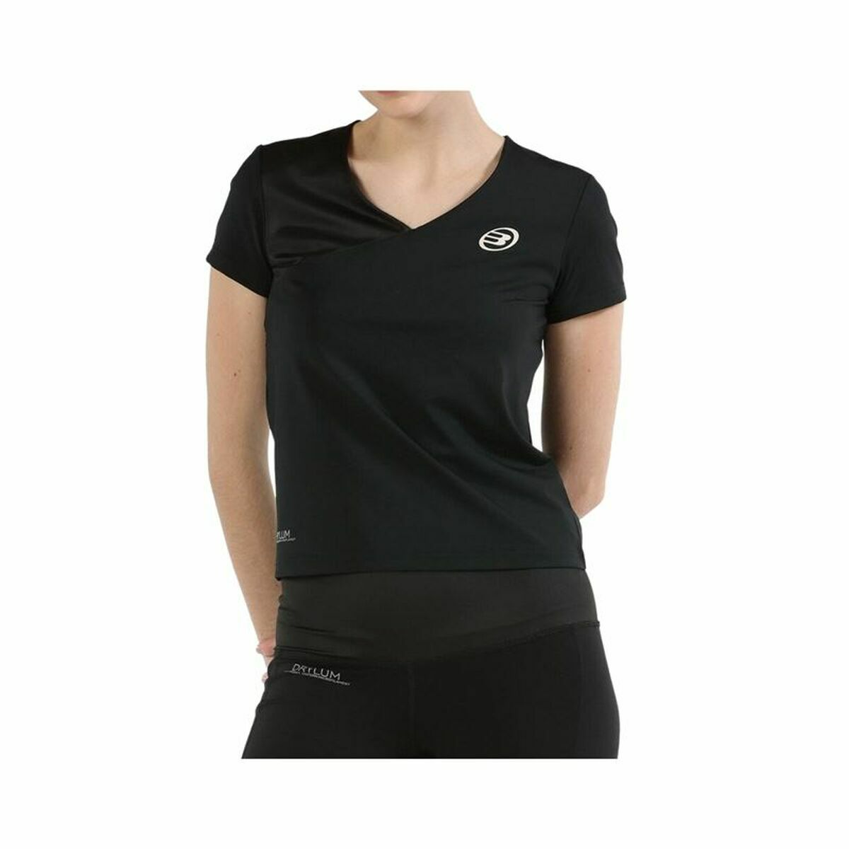 Damen Kurzarm-T-Shirt Bullpadel Pital Schwarz - AWK Flagship