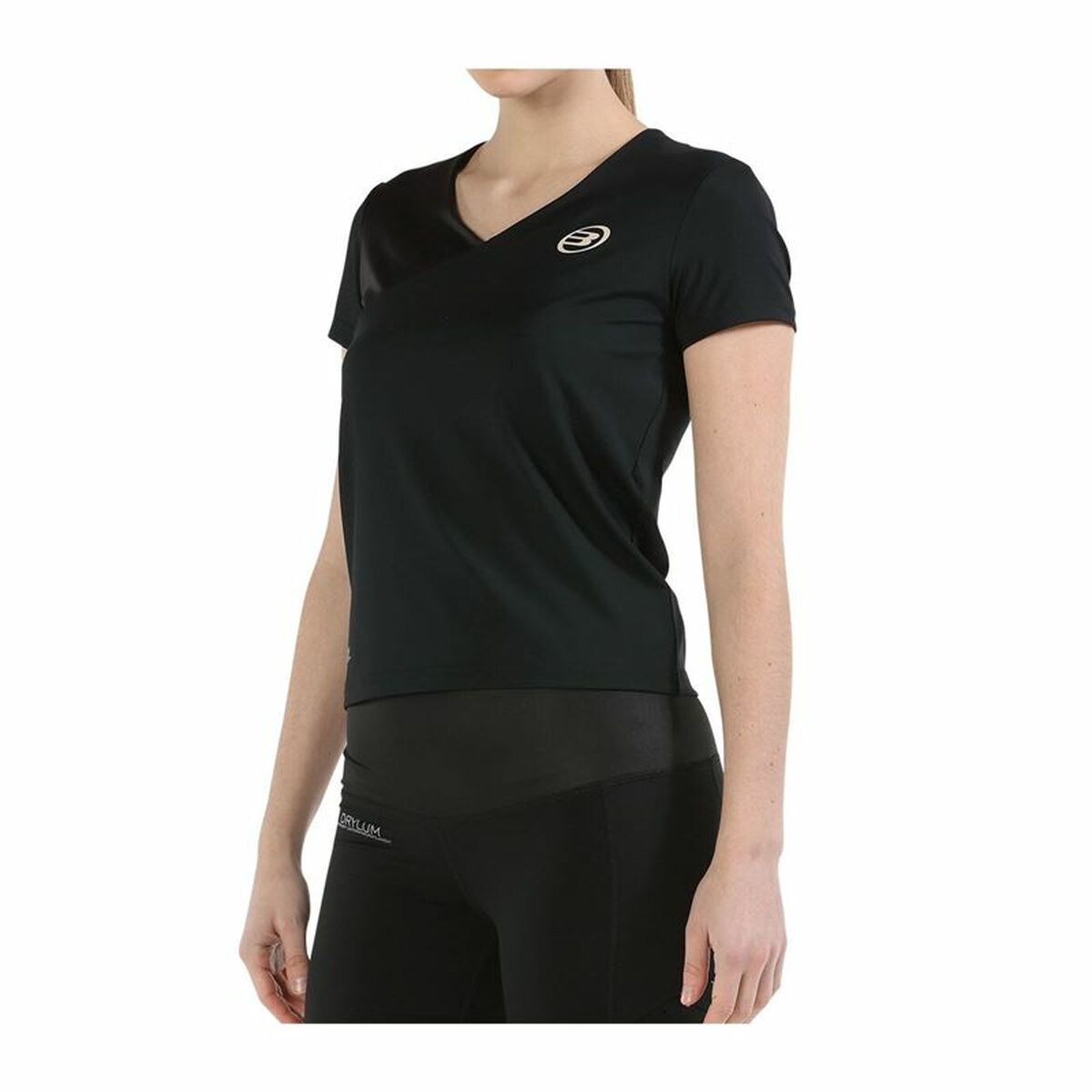 Damen Kurzarm-T-Shirt Bullpadel Pital Schwarz - AWK Flagship