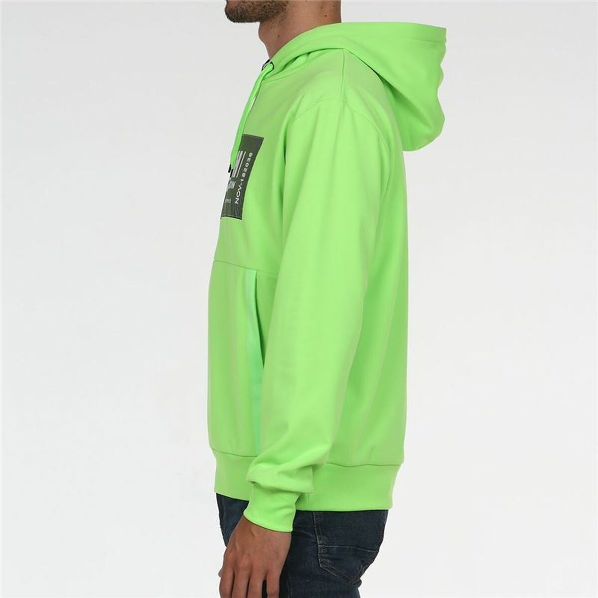 Herren Sweater mit Kapuze John Smith Siete verde Zitronengrün - AWK Flagship