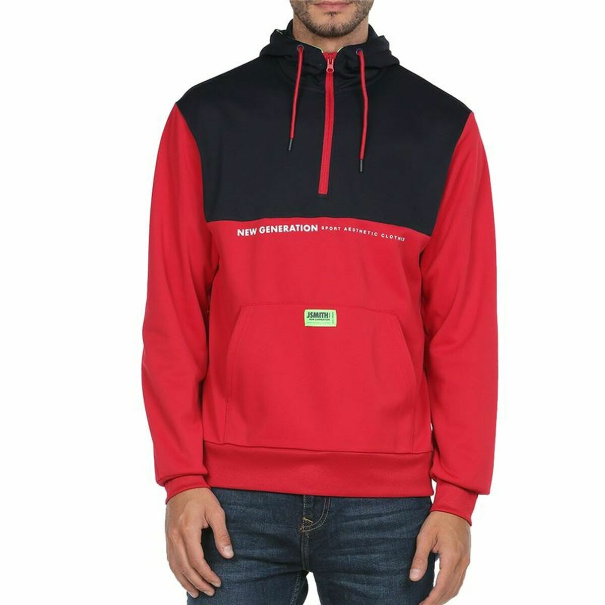 Herren Sweater mit Kapuze John Smith Siena Rot - AWK Flagship