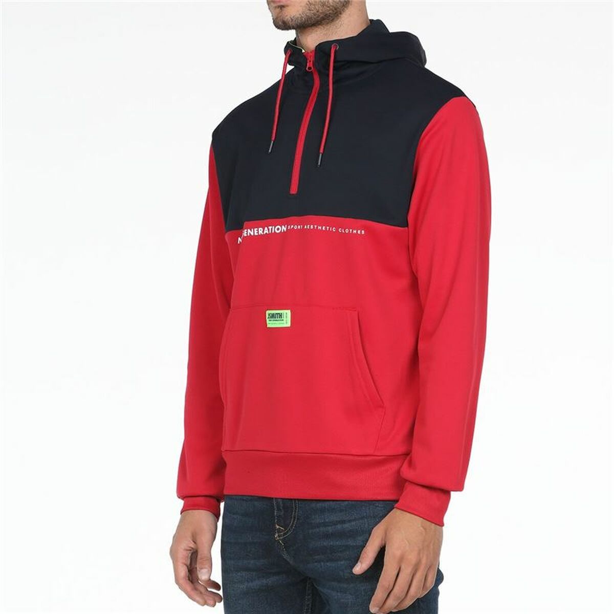 Herren Sweater mit Kapuze John Smith Siena Rot - AWK Flagship