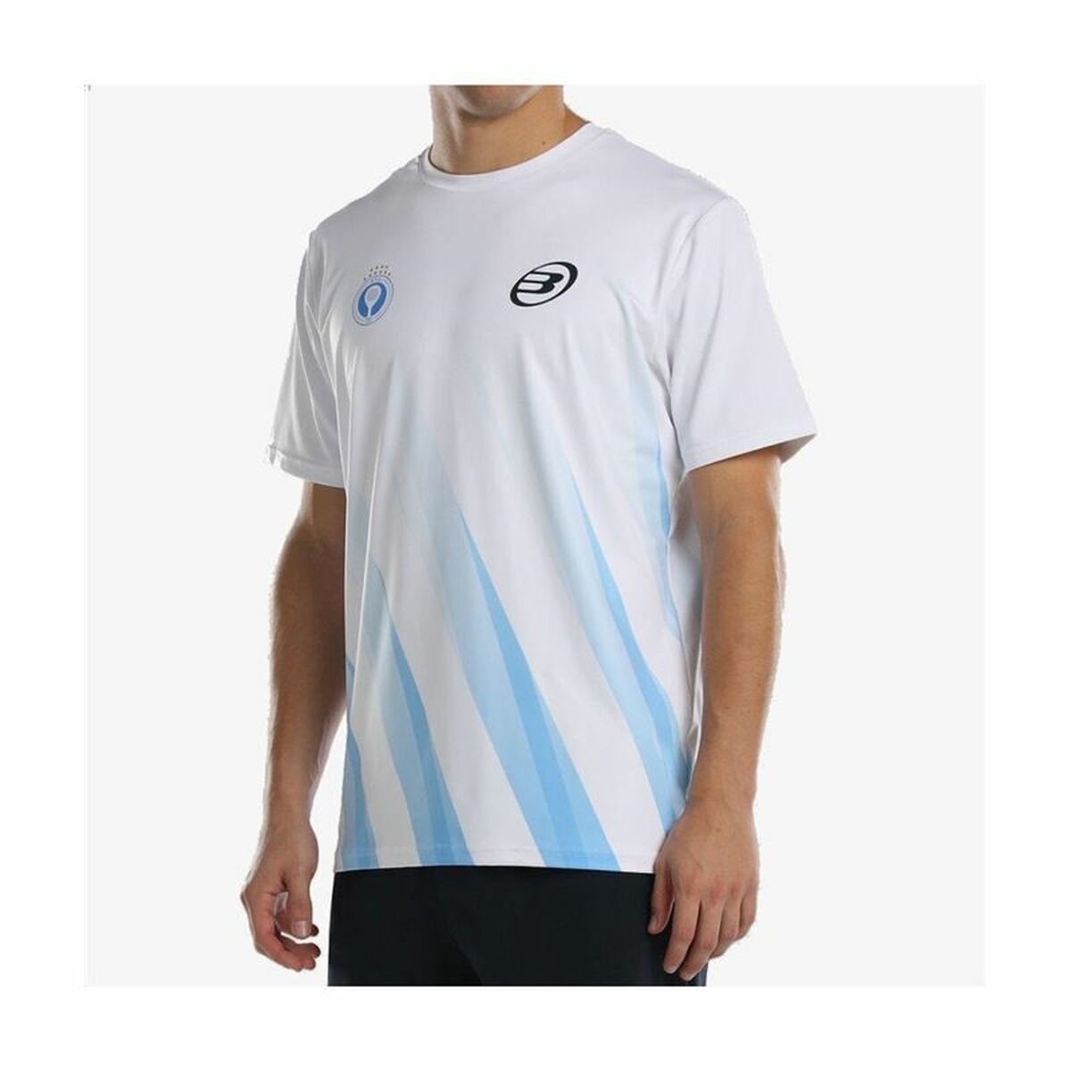 Kurzärmliges Sport T-Shirt Bullpadel Abino  Weiß - AWK Flagship