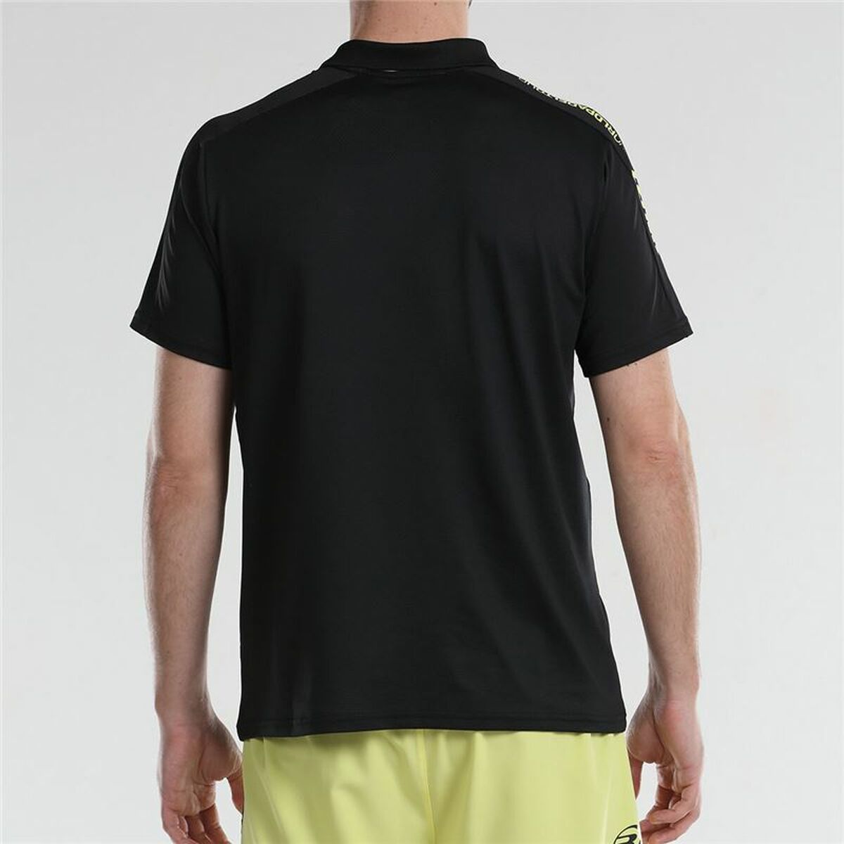 Herren Kurzarm-Poloshirt Bullpadel Liceo Paddel Schwarz - AWK Flagship