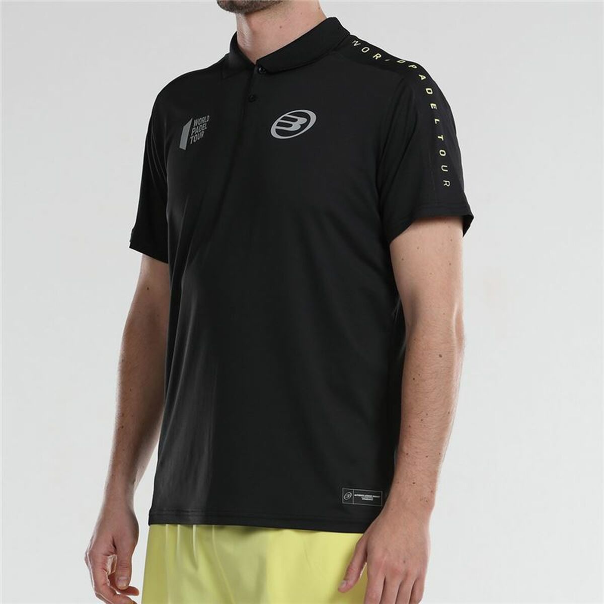 Herren Kurzarm-Poloshirt Bullpadel Liceo Paddel Schwarz - AWK Flagship