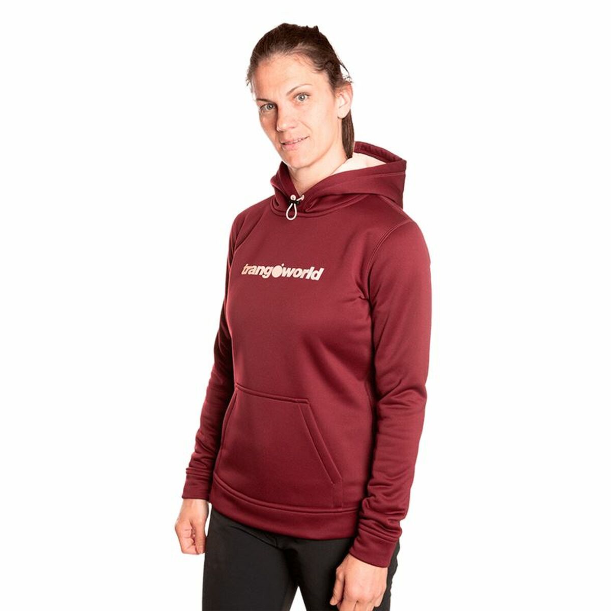 Damen Sweater mit Kapuze Trangoworld Granatrot - AWK Flagship