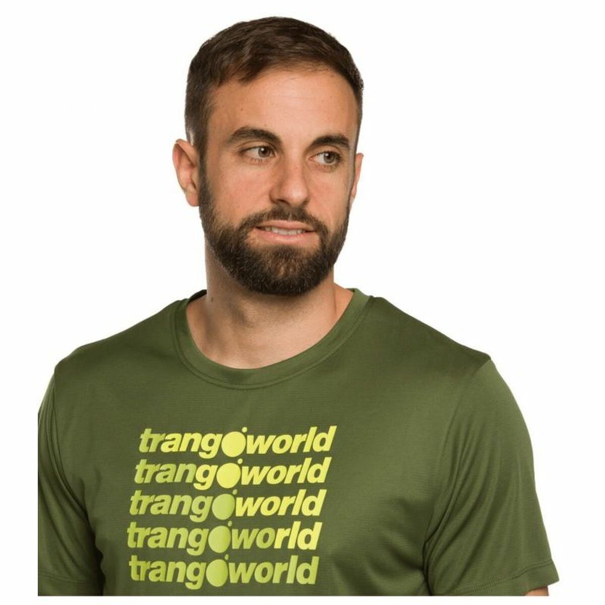 Herren Kurzarm-T-Shirt Trangoworld Arbas Dunkelgrün - AWK Flagship