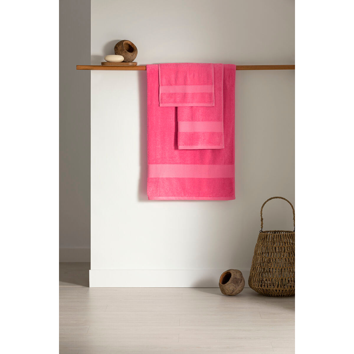 Badetuch Paduana Pink 100 % Baumwolle 70 x 1 x 140 cm - AWK Flagship