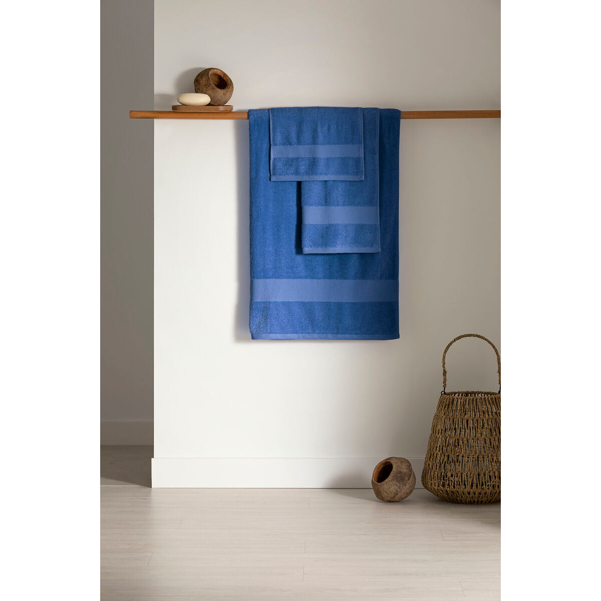 Badetuch Paduana Blau 100 % Baumwolle 70 x 1 x 140 cm - AWK Flagship