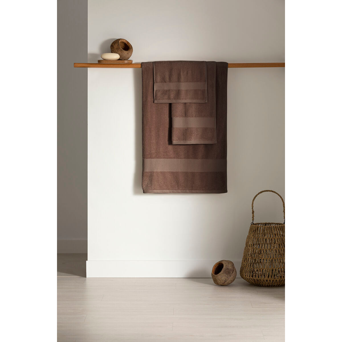 Badetuch Paduana Braun 100 % Baumwolle 100 x 1 x 150 cm - AWK Flagship