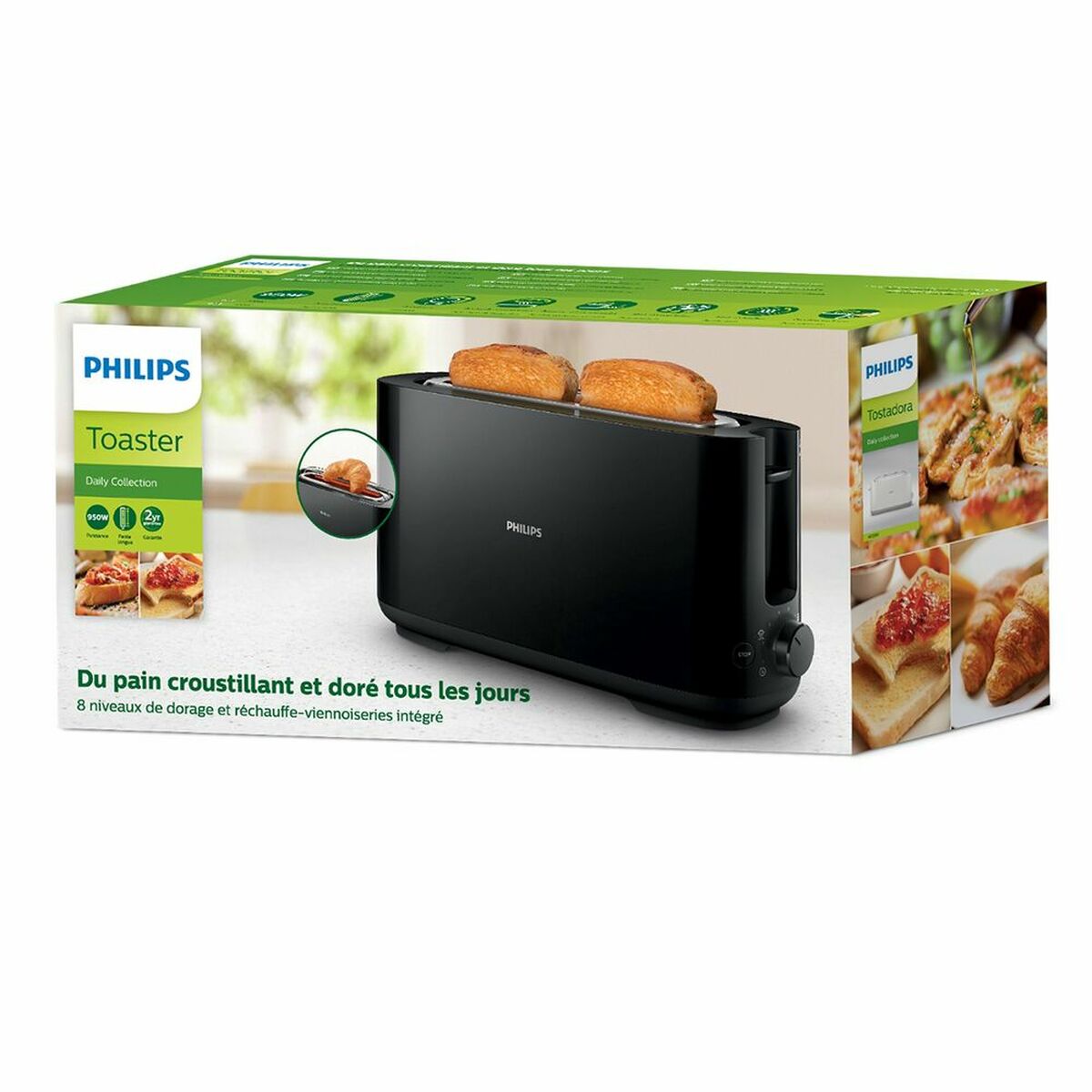 Toaster Philips Tostadora HD2590/90 950 W - AWK Flagship