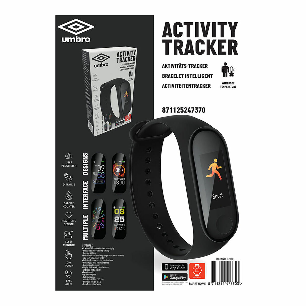 Activity-Armband Umbro Schwarz 0,96" - AWK Flagship