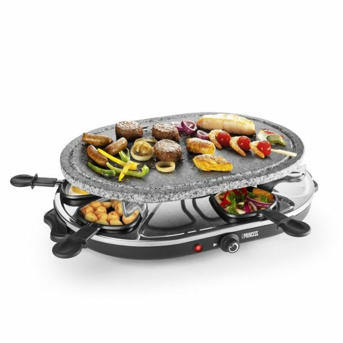 Grillpfanne Princess 8 Oval Stone Grill Party 1100W - AWK Flagship