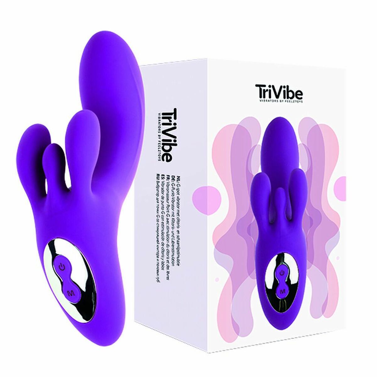 Rave G-Punkt Vibrator FeelzToys Clitoral & Labia Stimulation Lila - AWK Flagship