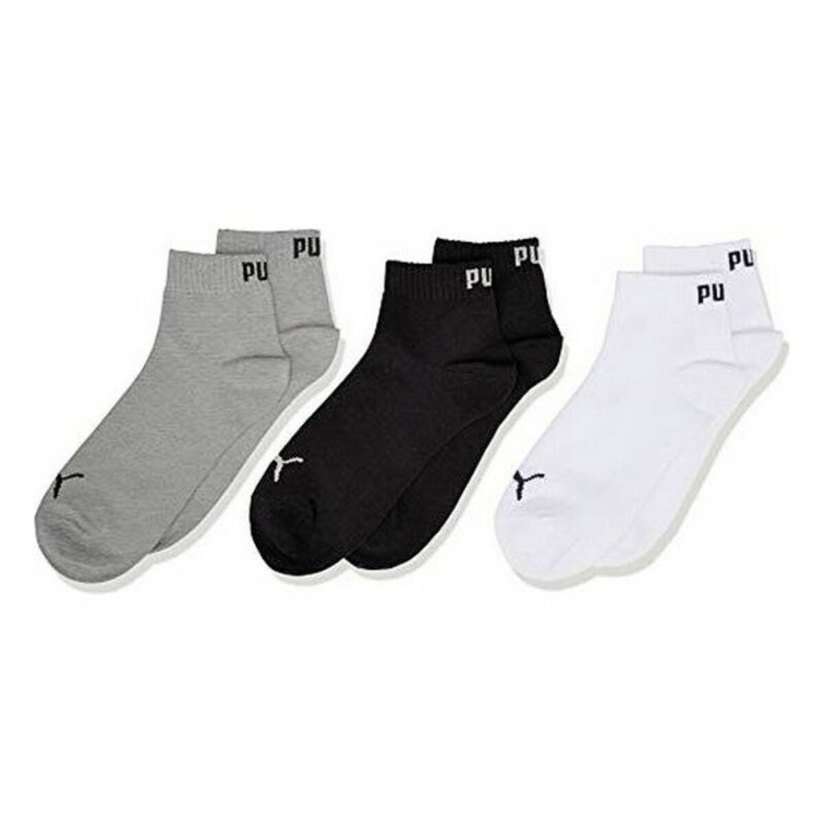 Puma Kids Quarter Sportsocken – 3er-Pack – Produktansicht 3