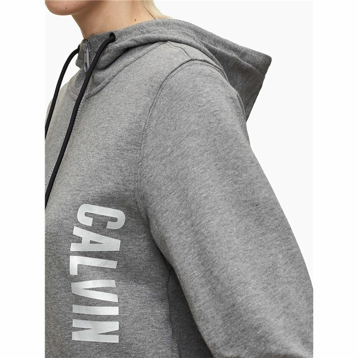 Sportjacke für Frauen Calvin Klein Full Zip Dunkelgrau - AWK Flagship