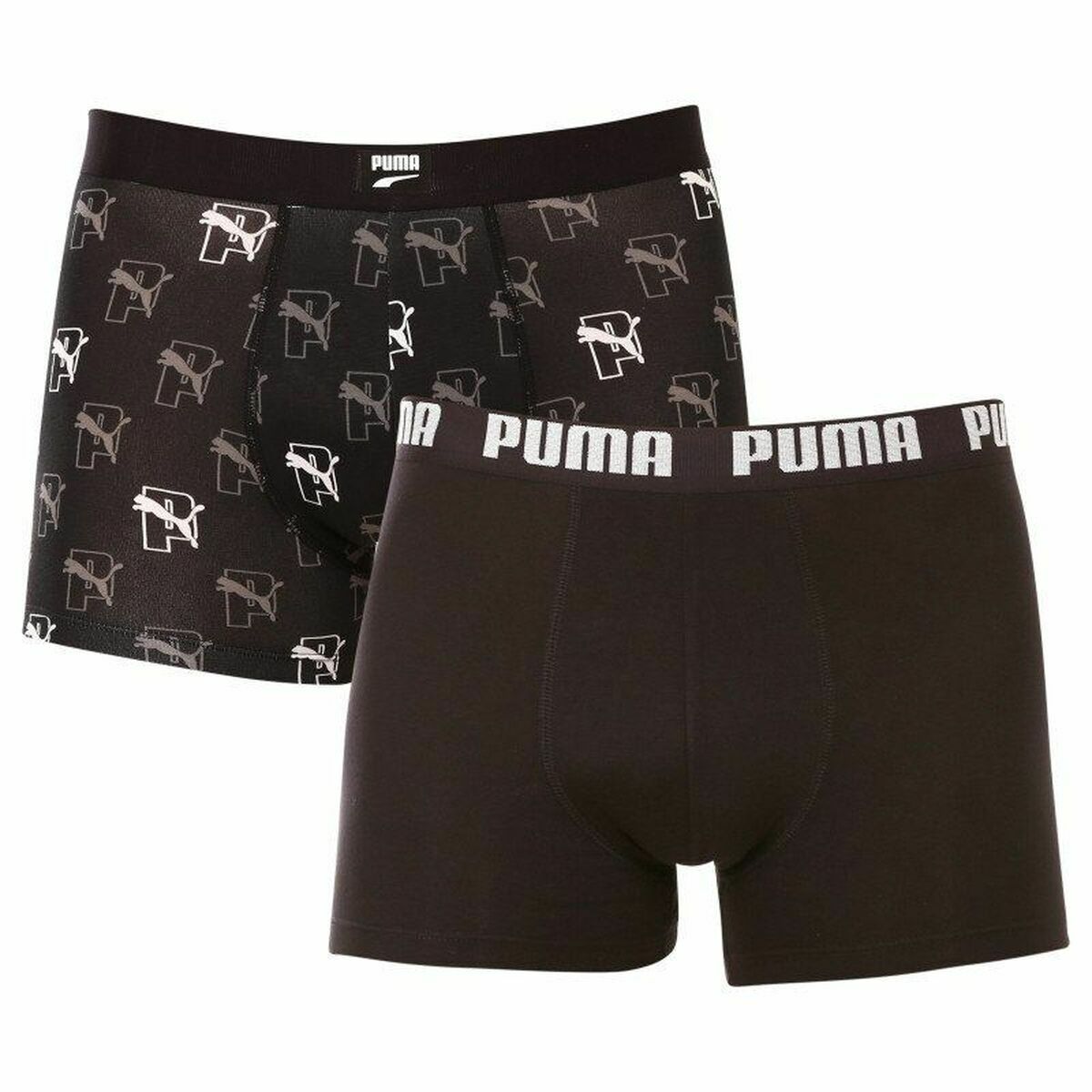 Herren-Boxershorts Puma Cat Aop 2 Stück Schwarz - AWK Flagship