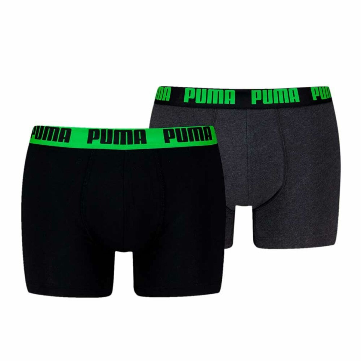 Herren-Boxershorts Puma EVERRYDAY BASIC 701226387 018 2 Stück grün Schwarz - AWK Flagship