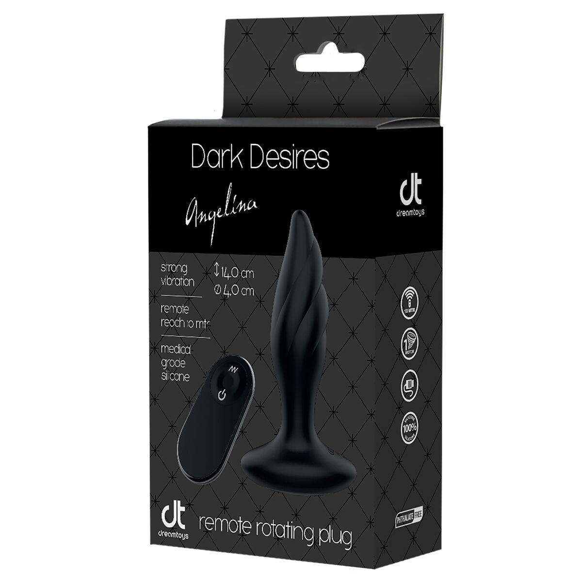 Plug Anal Dream Toys DARK DESIRES ANGELINA Schwarz - AWK Flagship