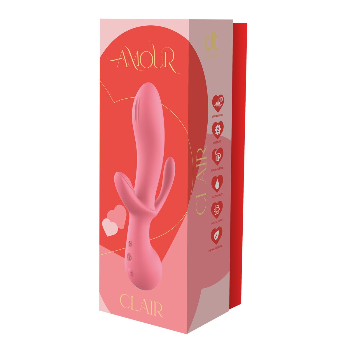 Klassischer Vibrator Dream Toys Amour Triple Pleasure Rosa - AWK Flagship