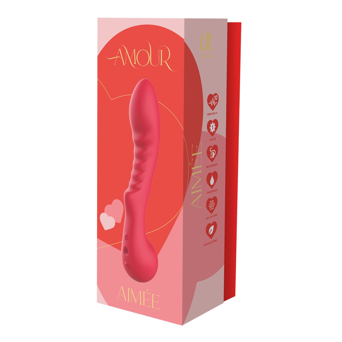 Klassischer Vibrator Dream Toys Amour Flexible G-Spot Rot - AWK Flagship