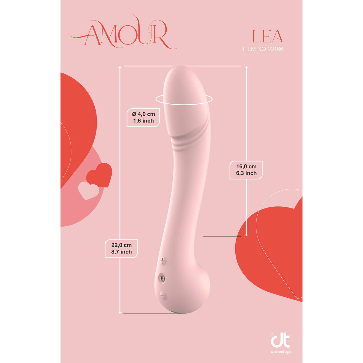 Klassischer Vibrator Dream Toys Amour Flexible Rosa - AWK Flagship