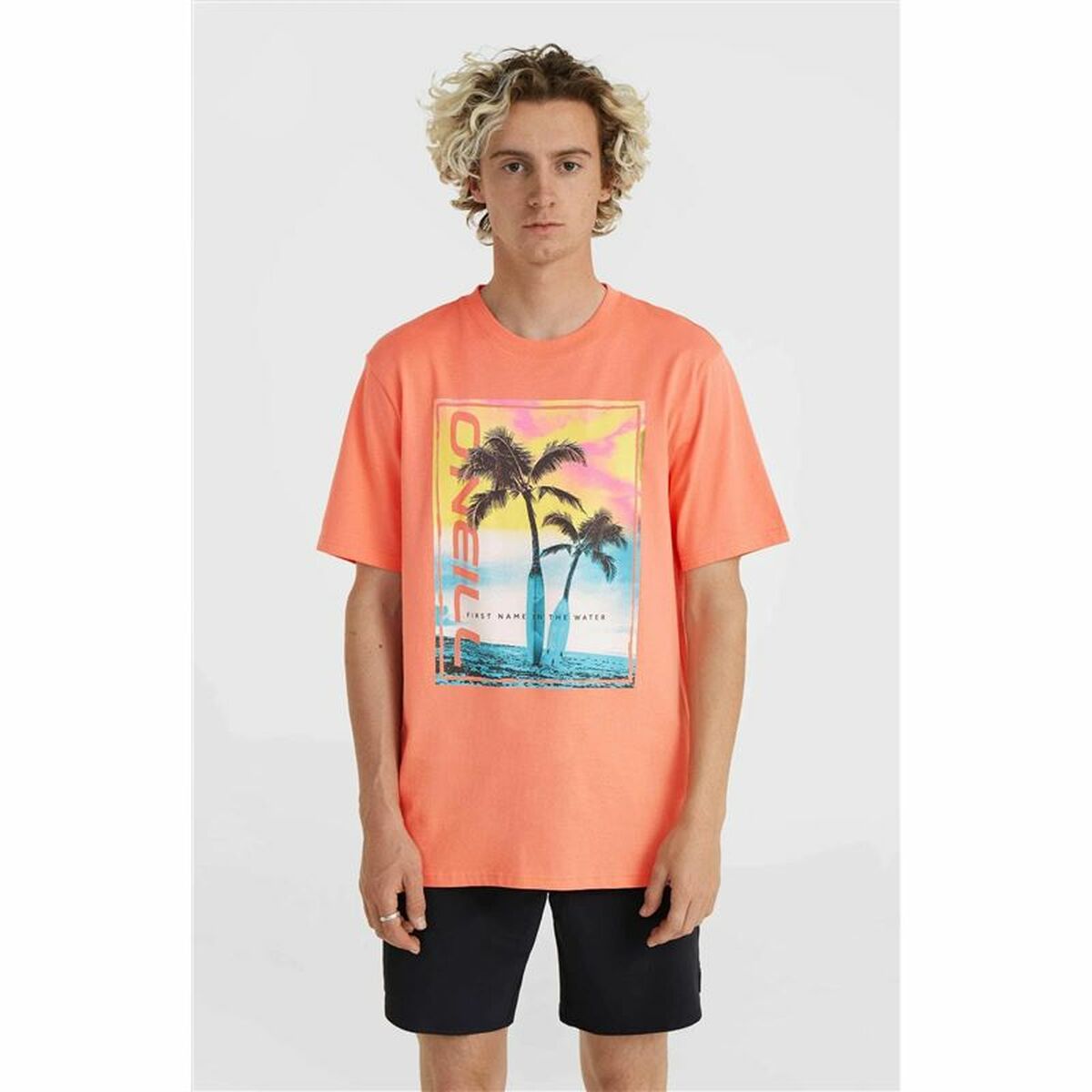 Herren Kurzarm-T-Shirt O'Neill Jack Neon Living Orange - AWK Flagship