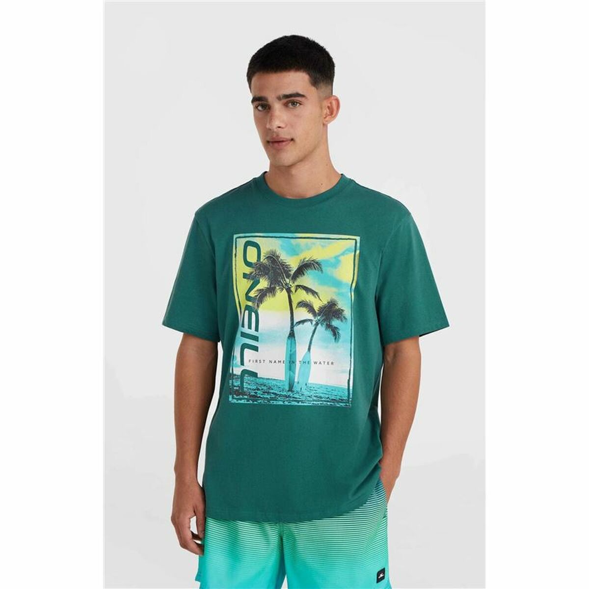 Herren Kurzarm-T-Shirt O'Neill Jack Neon Living Hellgrün - AWK Flagship