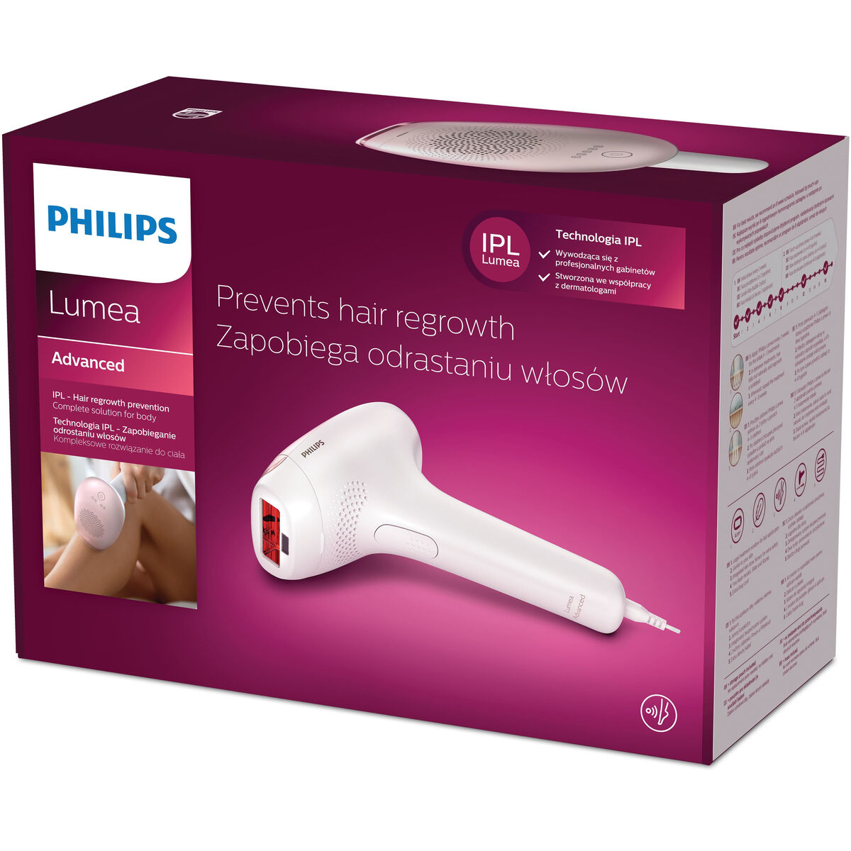 Epiliergerät mit gepulstem Licht und Zubehör Philips Lumea Advanced SC1994/00 - AWK Flagship