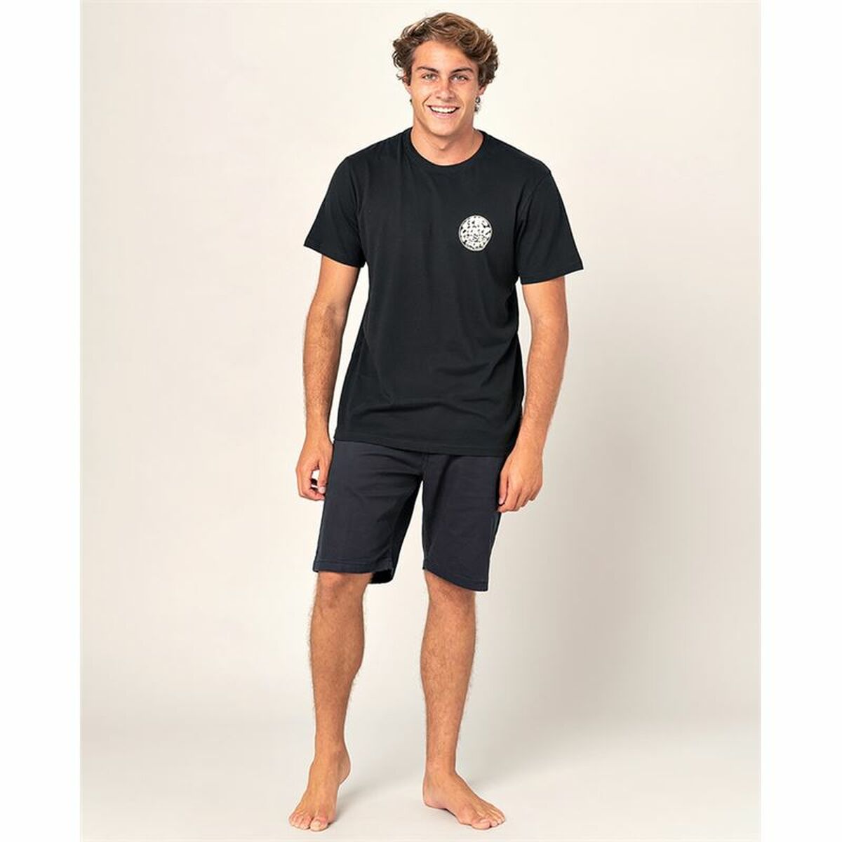 Kurzarm-T-Shirt Rip Curl Wettie Essential Schwarz Herren - AWK Flagship