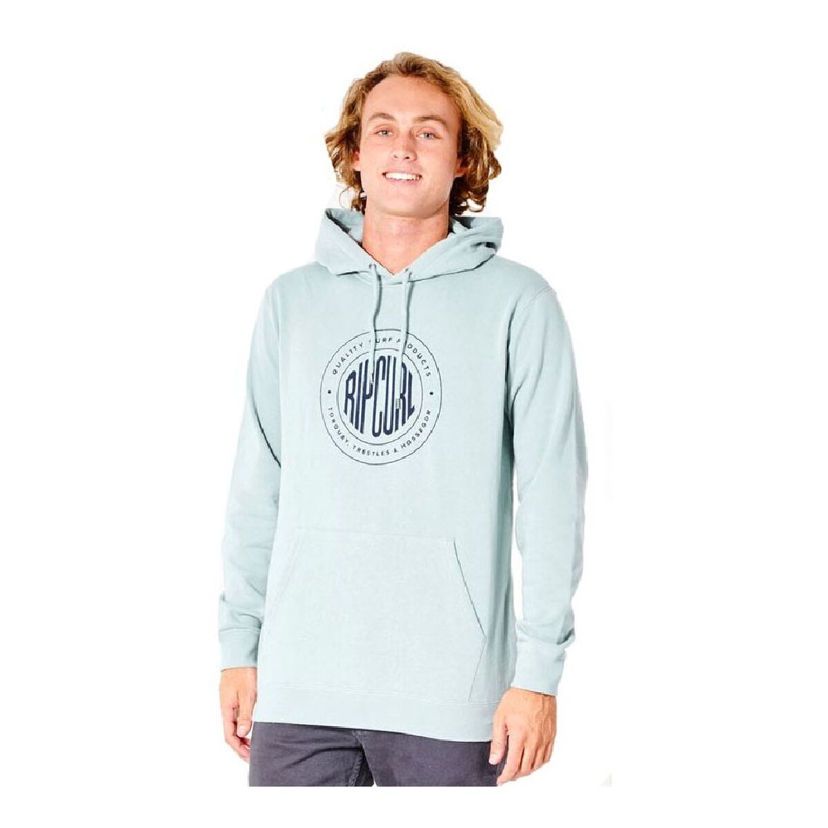 Herren Sweater ohne Kapuze Rip Curl Tapler Blau Aquamarin - AWK Flagship