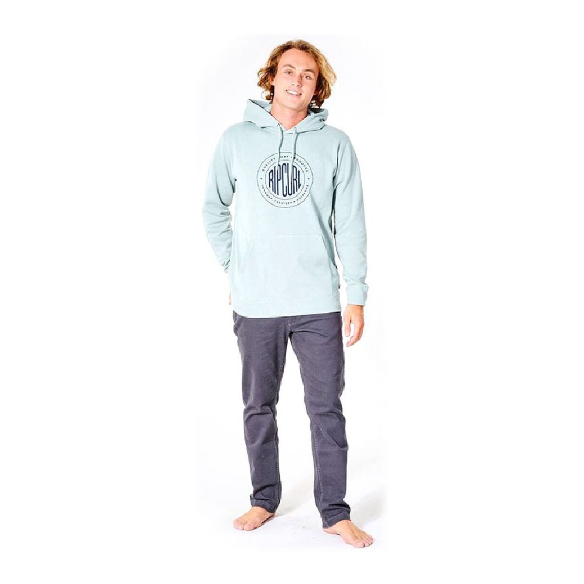 Herren Sweater ohne Kapuze Rip Curl Tapler Blau Aquamarin - AWK Flagship